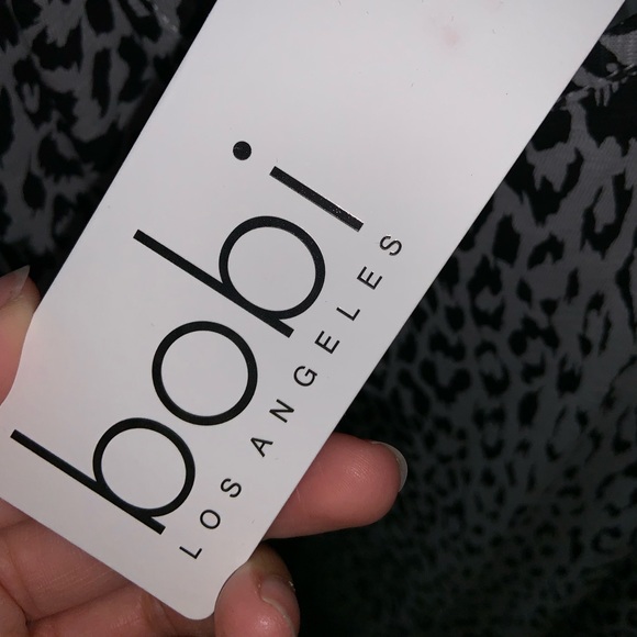 Bobi Leopard Slub Romper in Grey –– NWT - Picture 16 of 17